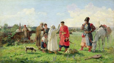 ザポロジャンのホスト、1889年にオフ 作： Opanas Georgievich Slastion