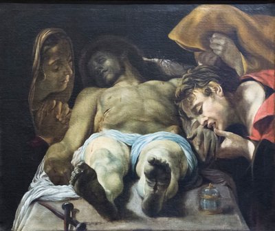 死んだキリストの嘆き 作： Orazio Borgianni