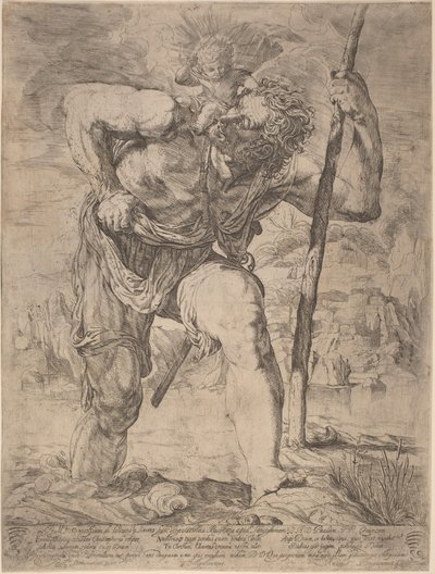 聖クリストファー 作： Orazio Borgianni