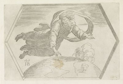 天と地の創造 ラファエルのロッジアの絵画 (シリーズ タイトル) 作： Orazio Borgianni
