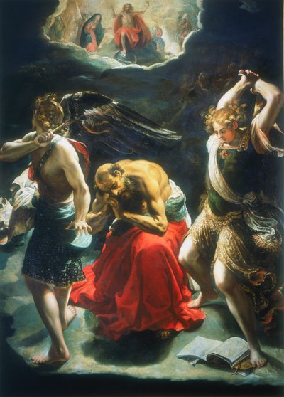 St Jeromes Dream、c1600 作： Orazio Borgianni