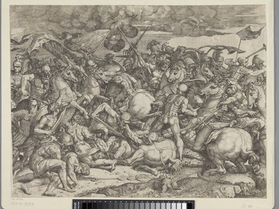 ミルウィウス橋の戦い 作： Orazio Farinati (attributed to)
