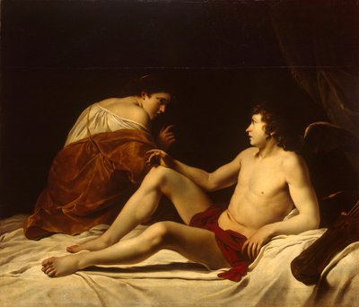 キューピッドとサイケ 作： Orazio Gentileschi