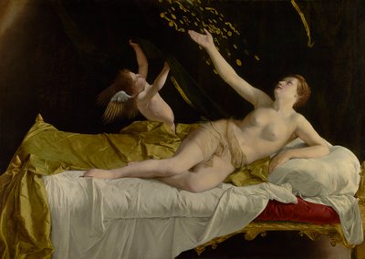 ダナシュとゴールドのシャワー、 作： Orazio Gentileschi