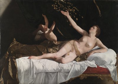 ダナエ、1623年頃 作： Orazio Gentileschi