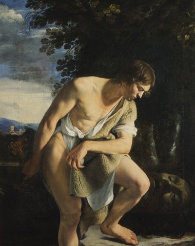 デビッド（キャンバスに油彩） 作： Orazio Gentileschi