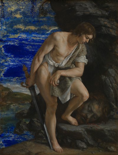 ゴリアテの首を考えるダビデ 作： Orazio Gentileschi
