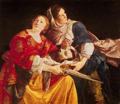 ホロフェルネスの頭を持つジュディス 作： Orazio Gentileschi