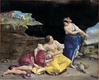 ロトとその娘たち 作： Orazio Gentileschi