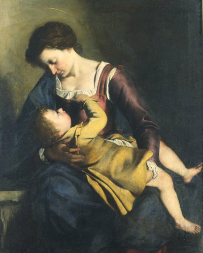 聖母と子 作： Orazio Gentileschi
