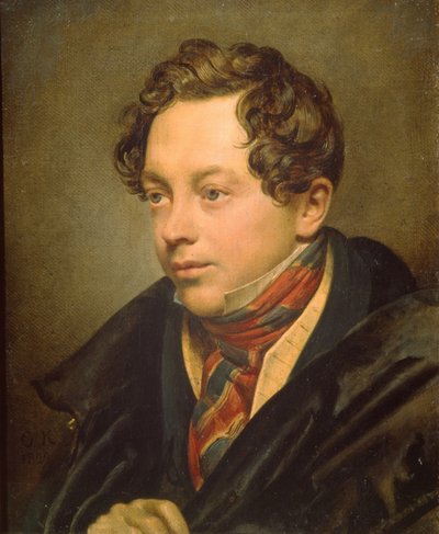 アーティストの肖像画ピョートル盆地1794-1881、1829 作： Orest Adamovich Kiprensky