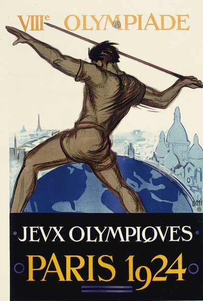 1924年、パリで開催された1924年夏季オリンピック。 作： Orsi