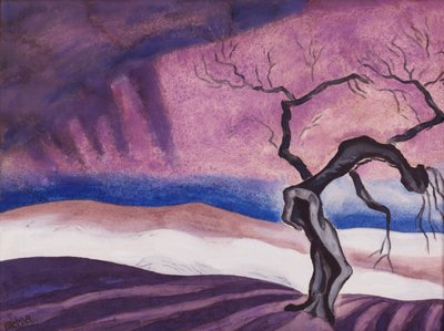 死、1926年。 作： Oscar Bluemner
