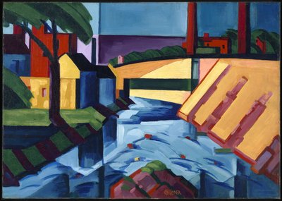 イブニング・トーン 作： Oscar Bluemner