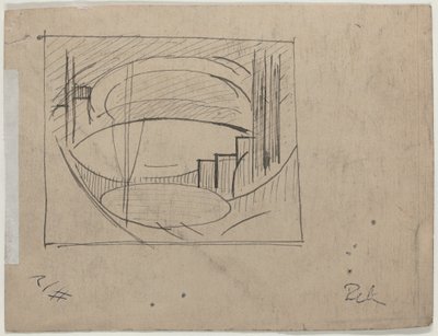 「ソーホー」の習作（裏） 作： Oscar F. Bluemner