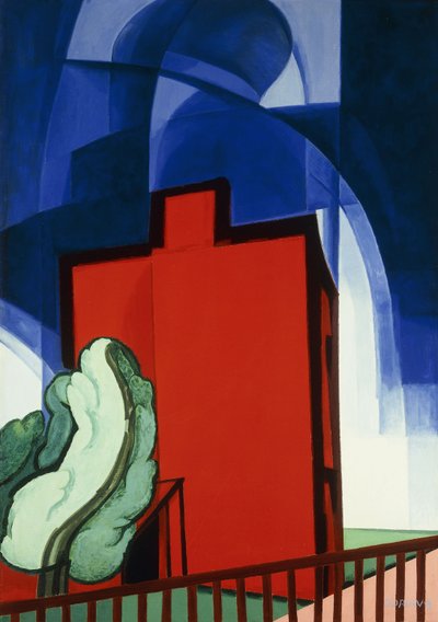 上の青 作： Oscar Florianus Bluemner