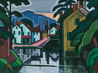 旧運河港 作： Oscar Florianus Bluemner