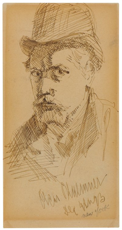 自画像 作： Oscar Florianus Bluemner