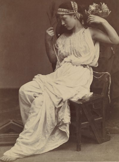 虚栄心を熟考するフローラ、1860年。 作： Oscar Gustav Rejlander