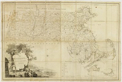マサチューセッツ州固有の地図：1802年に、一般裁判所の命令により、彼らの任命の代理人の検査のもとに行われた実際の調査から編集 作： Osgood Carleton