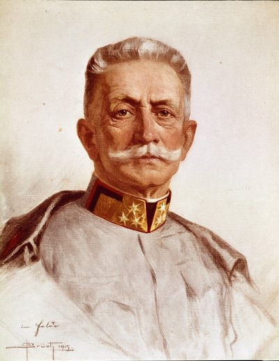 フランツ・コンラート・フォン・ホッツェンドルフ、オーストリア・ハンガリー軍参謀総長の肖像 作： Oskar Bruch