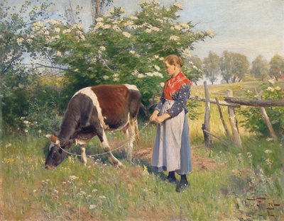 ミルクメイド、1892 作： Oskar Frenzel