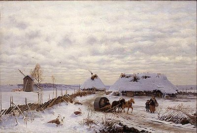 冬の風景 作： Oskar Hoffmann