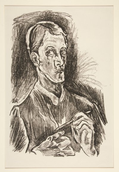 ポートフォリオからの自画像 作： Oskar Kokoschka