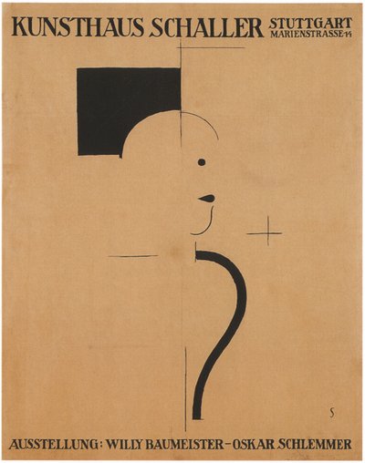 アート展：ウィリー・ボーマイスター-オスカー・シュレンマー、1918 作： Oskar Schlemmer