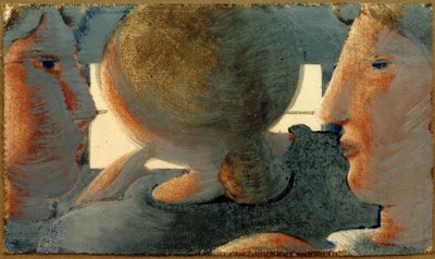 窓の前に3つの頭 作： Oskar Schlemmer