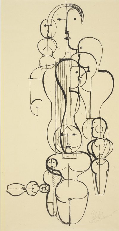 図形プランK1 作： Oskar Schlemmer
