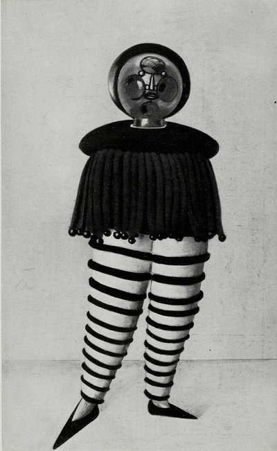バウハウスの舞台から1925年のバウハウスの舞台。 作： Oskar Schlemmer