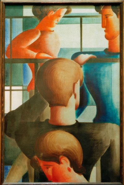 手すりのグループI 作： Oskar Schlemmer