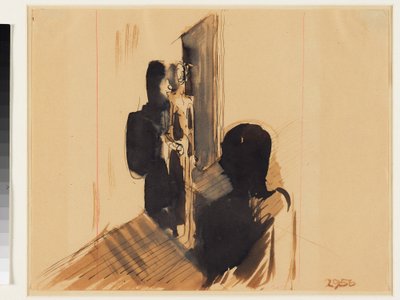 Gruppe im Innenraum 作： オスカー・シュレンマー