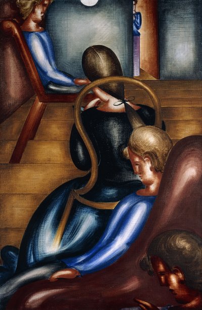 大規模な座りがちなグループ1;大型座席グループ1 作： Oskar Schlemmer
