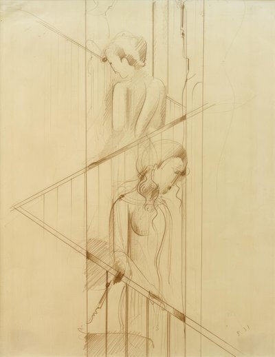 階段シーン 作： Oskar Schlemmer