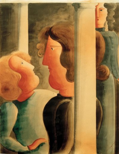 柱の間 作： Oskar Schlemmer