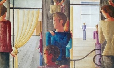 インテリアと12のグループ。 1930 作： Oskar Schlemmer