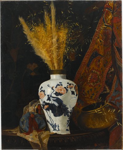 白い花瓶の花 作： Osman Hamdi Bey