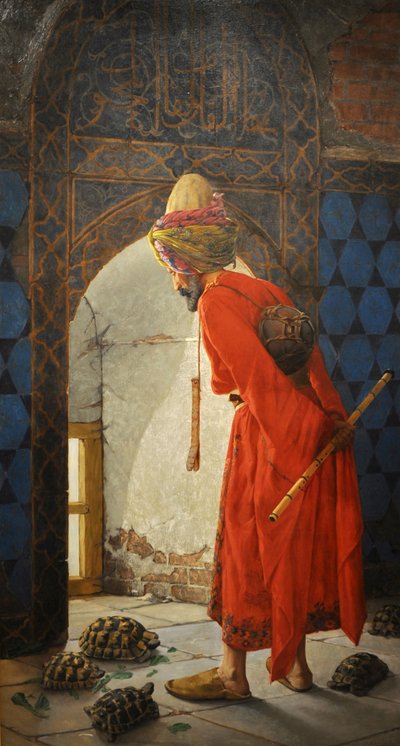 亀の調教師、1906 作： Osman Hamdi Bey