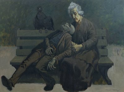 パリのベンチ、1960 作： Osmund Caine