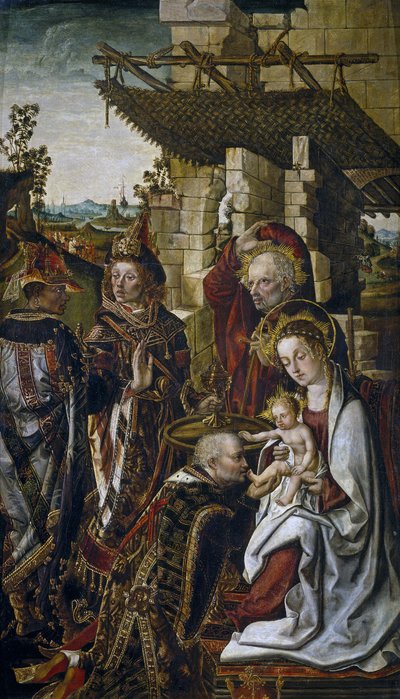 マギの崇拝、c。 1490年～1499年 作： Osona