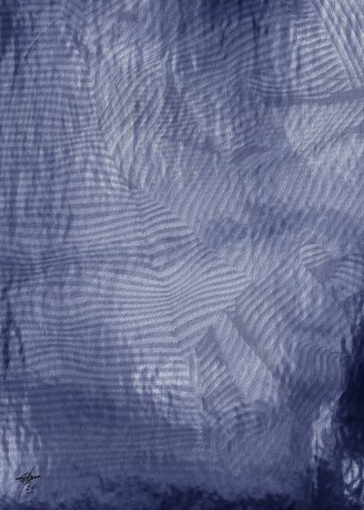 穏やかな紺碧の波 作： 