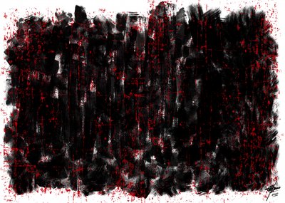 グランジ風ペイントの飛び散り 作： 