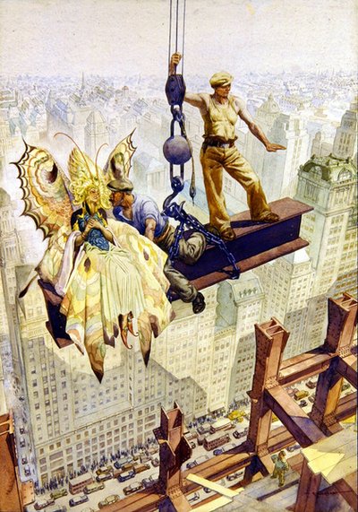 A High Level Romance（水彩・紙） 作： Oswald Hamilton Cuningham