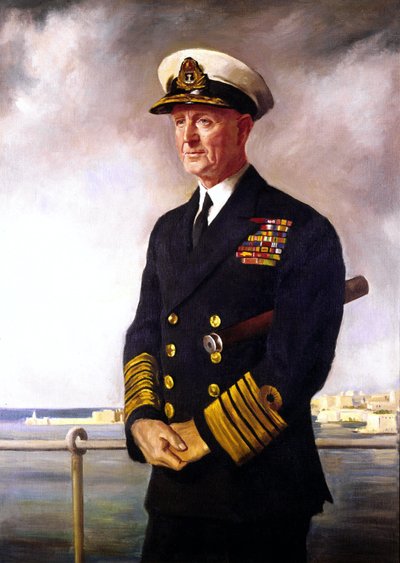 Almirante Cunningham, cópia do retrato de O