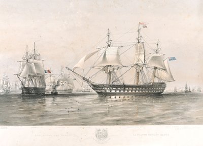 バルト海の英仏艦隊 作： Oswald Walters (after) Brierly