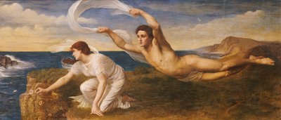 Boreas and Orithyia、c.1879（キャンバスに油彩） 作： Oswald von Glehn