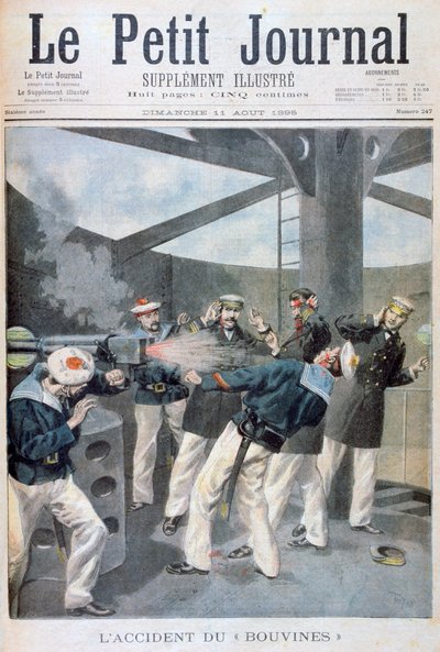 1895年のフランス軍艦Bouvinesでの事故 作： Oswaldo Tofani