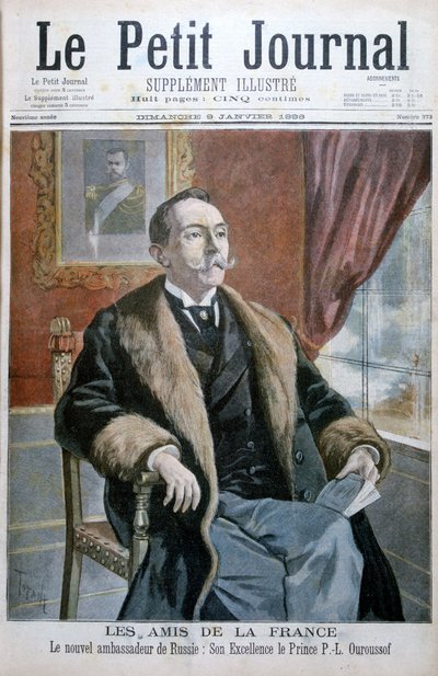 PLウルスソフ王子、ロシアの新しい大使、1898年 作： Oswaldo Tofani